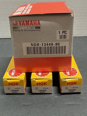 Yamaha 5gh-13440-80-00 Cr9eb Tr1 1050 Vx Jet Blaster Super Oem Oil Filter 3 Ngk Spark Plugs