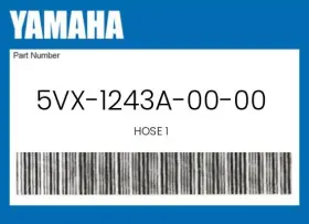 5vx-1243a-00-00 Yamaha Genuine Hose 1 -