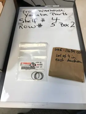 66e-11634-00 Yamaha 66e1163400 4 Genuine Piston Pin Circlips New Oem Wave Runner Nib