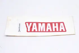 F0w-u4122-00-00 Yamaha New Oem Red And White Emblem Decal Nos