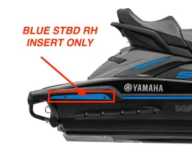 F3x-u255c-70-00 Yamaha 2020 Fx Cruiser Ltd Rear Rh Corner Blue Bumper Insert