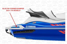 Yamaha F4n-u2504-70-00 2021 Vx Cruiser/ Rear Rh Corner Aqua Blue Bumper Gunwale