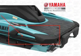 F6g-u2504-61-00 Yamaha 2025 Vx/ Limited Rear Lh Port Corner Bumper Black
