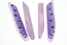 Gh1-6883p-01-00 Yamaha 1994 Oem Rh Right Lh Left Sponson Stabilizer Purple Wave Raider