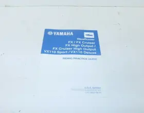 Lit-18552-06-57 Yamaha Lit-18552-00-57 2006 Vx Fx Riding Practice Guide Oem#