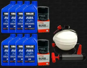 Pwc-ym-0851-kt Yamaha 25ft 255 Boat Oem Oil Change Kit - Jet 4w Yamalube With Filters