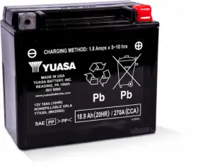 Yuam420bs Yuasa 65685 2007 Harley-davidson Vrscr Street Rod Battery Ytx20l Sealed