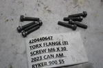 420440647 Torx Flange (8) Screw M6 30 2023 Can Am Ryker Used. Price: $5.00.