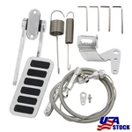 Universal Street Hot Rod Aluminum Gas Pedal + 24" Ss Throttle Cable & Spring Kit New. Price: $56.98.