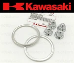 Exhaust Manifold Gasket Repair Set Kawasaki Vulcan VN700 750 VN1500 New. Price: $31.49.
