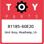 81185-60E20 Toyota Unit Assy, Headlamp, Lh 8118560E20, New Genuine Oem Part. Price: $1189.79.