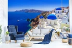 3D Aegean Sea House ZHUA9958 Wallpaper Murals Removable Self-adhesive Amy Brand. Price: $86.07.