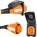 Smartplug 50 Amp Inlet & Female Cord Connector Combo - Black New. Price: $311.40.