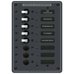 Blue Sea 8059 Power Distribution Panel 120V Pos Marine Breakers Backlit New. Price: $216.34.