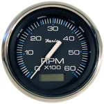 Faria Chesapeake Black 4" Tachometer Hourmeter 6000 Rpm New. Price: $189.75.