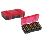 Plano 50 Count Handgun Ammo Hard Case Grey/red Ammunition Box 9MM, .38 .44 .45 New. Price: $12.52.