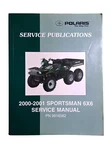 Polaris Sportsman 6X6 2000-2001 Service Manual Pn 9916582 Used. Price: $31.00.