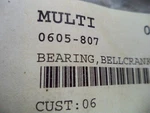 Arctic Cat Oem New Bearing 0605-807 #6594. Price: $32.99.