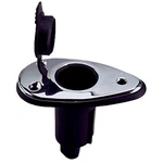 Perko 1048P00DP Chrome-plated 2-PIN Plug-in Light Base With Rake 3.5" X 2" New. Price: $58.46.