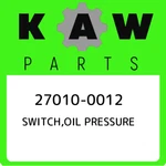 27010-0012 Kawasaki Switch,oil Pressure 270100012, New Genuine Oem Part. Price: $33.21.