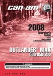 New Can-am Outlander Max 500 650 800 2008 Owners Operators Manual Paperback Used. Price: $64.90.
