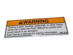 2003 Honda Motorcycle Aquatrax Label 87508-HW1-670 New Oem. Price: $21.87.