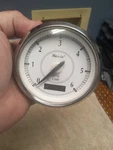 Faria Newport Ss 4" Tachometer W/hourmeter F/gas Inboard - 6000 Rpm Used. Price: $80.00.