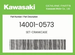 Kawasaki Genuine Set-crankcase 14001-0573 New. Price: $537.81.