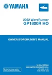 Yamaha Waverunner Owners Manual Book Guide 2022 GP1800R Ho New. Price: $19.50.