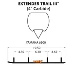 Woodys Extender Iii Round Bar 4" Carbide Runners Yamaha Phazer 500 Deluxe (2001) New. Price: $118.75.