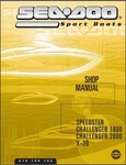 01-02 Sea-doo Speedster Challenger X-20 Jet Boat Service Shop Manual Cd Seadoo New. Price: $12.64.