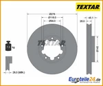 2PCS Brake Disc Pro Textar 92324003 For Nissan Cabstar Neu. Price: $172.92.