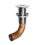 SCUS-1500 Groco 1-1/2" Hose Barb Stainless Straight Deck Drain New. Price: $113.76.