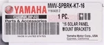 Genuine Yamaha Solar Panel Mount Bracket Kit Part Number MWV-SPBRK-KT-16 New. Price: $12.99.