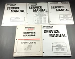 Lot Of 5 Mercury Marine Sport Jet Service Manuals, Great Condition Used. Price: $108.37.
