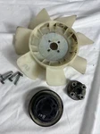 Kawasaki Mules 2016-2022 Pro-dx Dxt Water Pump Pulley And Spacer & Fan Used. Price: $40.00.