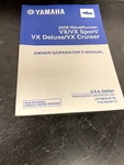 Yamaha Waverunner Owners Manual Part #LIT-18626-07-52 Vx 2008 New. Price: $14.99.