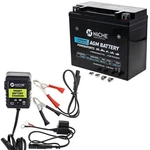 Niche Agm Battery And Charger YTX20HL For Sea-doo Kawasaki Yamaha Jet Ski New. Price: $83.95.
