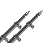 Taco 18' Deluxe Outrigger Poles W/rollers Silver/black OT-0318HD-BKA Upc 63... New. Price: $1380.60.