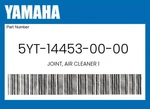 Yamaha Genuine Joint, Air Cleaner 5YT-14453-00-00 New. Price: $22.24.