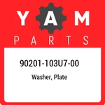 90201-103U7-00 Yamaha Washer, Plate 90201103U700, New Genuine Oem Part. Price: $20.41.