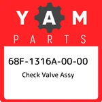 68F-1316A-00-00 Yamaha Check Valve Assy 68F1316A0000, New Genuine Oem Part. Price: $38.01.