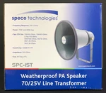 Speco Technologies SPC-15T Weatherproof Pa Horn Speaker 15W/30W Brand New In Box. Price: $39.99.