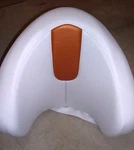 Sea-doo Boat 2005 Challenger 180, Backrest Cushion, White/copper Oem# 204613157 New. Price: $225.00.