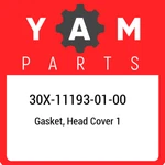 30X-11193-01-00 Yamaha Gasket, Head Cover 30X111930100, New Genuine Oem Part. Price: $74.00.