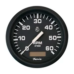 Faria Euro Black 4" Tachometer Hourmeter 6000 Rpm Gas Inboard #32832 New. Price: $163.02.