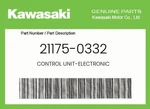 Kawasaki Genuine Control Unit-electronic 21175-0332 New. Price: $866.39.