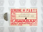 Kawasaki Nos New 510A5200 Woodruff Key H1 JS550 JS440 JS400 KH500 Mach Iii. Price: $8.99.