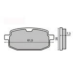 Pair Of Front Brake Pads Yamaha Rs 50 Champ 1988 Rms 225100180 Nuovo. Price: $9.32.