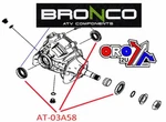 Bronco Differential Seal Kit Front Mule Pro, AT-03A58 Kawasaki Utv, Side- New. Price: $38.09.